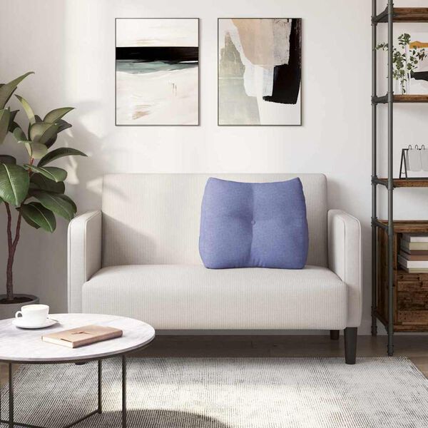 vidaXL Coj&iacute;n de Espalda Azul jeans 60 x 24 x 50 cm tela