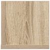 vidaXL Estantes pared 2 uds madera roble Sonoma 100x16,5x16,5 cm