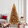 vidaXL &Aacute;rbol de Navidad con 300 LED con soporte Dorado 180 cm PET