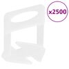 vidaXL Calzos para nivelaci&oacute;n de azulejos 2500 unidades 1,5 mm