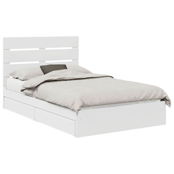 vidaXL Cama con almacenamiento 120 x 190 cm Madera de ingenier&iacute;a