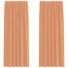vidaXL Cortinas de voile con ojales para barra, 2 piezas, color terracota