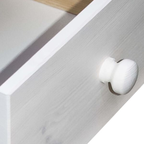 vidaXL Escritorio con cajones de madera maciza de pino 110x50x74 cm