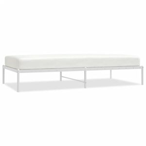 vidaXL Estructura de cama sin colch&oacute;n metal blanco 100x200 cm