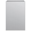vidaXL Jardinera de acero galvanizado plateado 52x48x75 cm