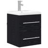 vidaXL Gabinete de Lavabo para Ba&ntilde;o Roble Negro 41 x 38,5 x 48 cm