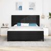 vidaXL Cama tipo Box Spring con colch&oacute;n Negro 200 x 180 cm tela