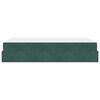 vidaXL Estructura de cama con colch&oacute;n 2 pcs Verde Terciopelo