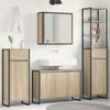 vidaXL Juego de muebles de ba&ntilde;o Roble Sonoma Madera de ingenier&iacute;a