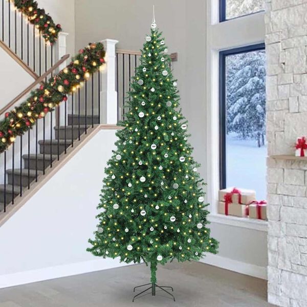 vidaXL &Aacute;rbol de Navidad artificial Verde 300 cm PVC, Metal y Pl&aacute;stico