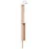 vidaXL Ducha exterior 246 cm Madera maciza de pino y acero inoxidable