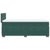 vidaXL Cama box spring con colchón terciopelo verde oscuro 100x200 cm