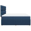vidaXL Cama box spring con colch&oacute;n tela azul 180x200 cm