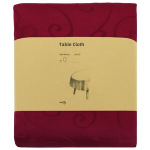 vidaXL Tela para Mesa 5 uds. Ovalado Rojo vino 130 x 180 cm