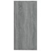 vidaXL Aparador de madera contrachapada gris Sonoma 88x30x65 cm