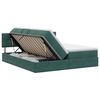 vidaXL Cama con almacenamiento con cabecera 2 uds. Verde oscuro