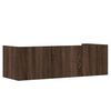 vidaXL Estante de pared madera ingenier&iacute;a marr&oacute;n roble 100x35x30,5 cm