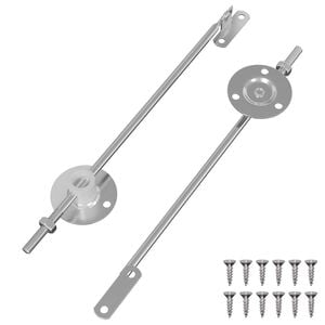 vidaXL Bisagra de soporte para tapa 2 uds. Plateado 194 x 36 x 18 mm