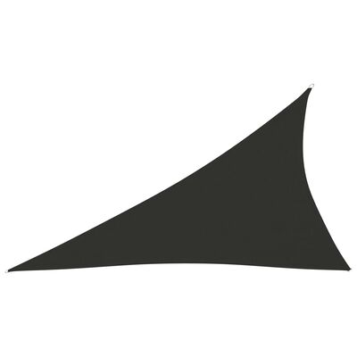 vidaXL Toldo de vela triangular tela Oxford gris antracita 3x4x5 m