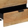 vidaXL Mesita de noche madera maciza de mango 50x33x60 cm marr&oacute;n