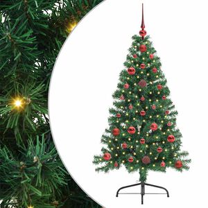 vidaXL &Aacute;rbol de Navidad Artificial Preiluminado Verde 120 cm PVC