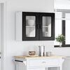 vidaXL Mueble de Cocina con puerta Kalmar Roble Negro 80 x 31 x 60 cm