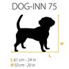 Ferplast Jaula para perros Dog-Inn 75 gris 77,4x48,5x54,6 cm