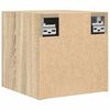 vidaXL Muebles de sal&oacute;n de pared 4 uds roble Sonoma 30,5x30x30 cm