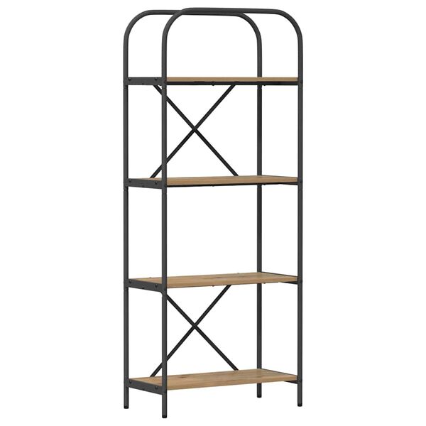 vidaXL Estante de libros Roble artesanal 60 x 30 x 146 cm