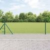 vidaXL Valla con Poste Verde 0,4 x 25 m Acero y PVC