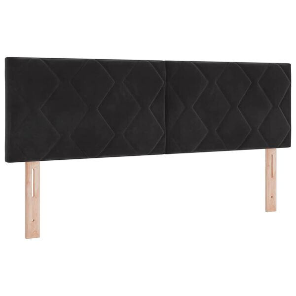 vidaXL Cama tipo Box Spring con colchón Negro 200 x 160 cm Poliéster