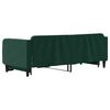 vidaXL Sof&aacute; cama nido terciopelo verde oscuro 80x200 cm
