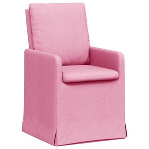 vidaXL Sillas de comedor 2 uds. tela Rosa 57 x 67 x 98 cm