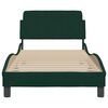 vidaXL Estructura de cama Dover terciopelo verde oscuro 80x200cm