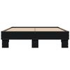 vidaXL Estructura de cama madera de ingeniería y metal negro 140x200cm