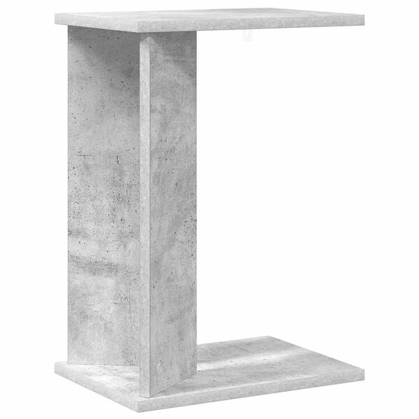 vidaXL Mesa Auxiliar Gris Concreto 35 x 25 x 50 cm
