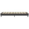 vidaXL Cama box spring tela gris oscuro 100x200 cm