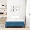 vidaXL Cama tipo Box Spring con colch&oacute;n Azul Oscuro 120 x 200 cm tela