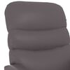 vidaXL Sill&oacute;n reclinable de cuero sint&eacute;tico gris