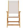 vidaXL Sillas de jardín plegables 2 uds madera maciza acacia textileno