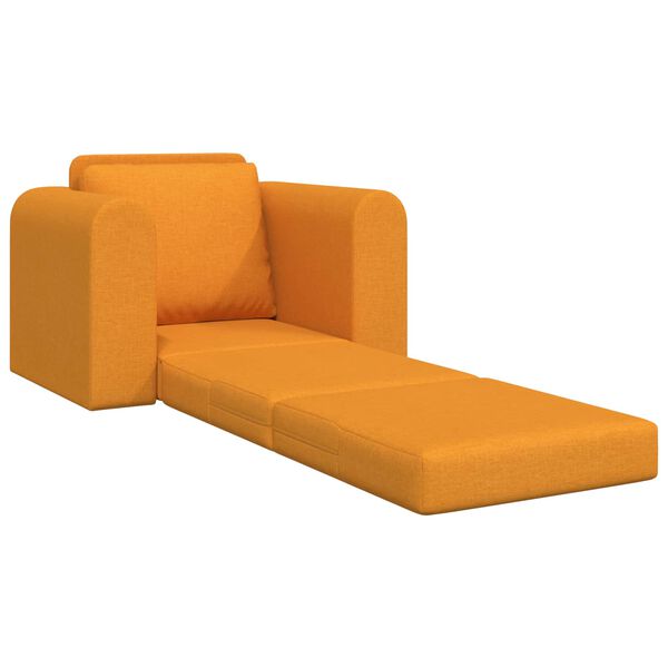 vidaXL Sof&aacute; cama Amarillo oscuro 98 x 71 x 83 cm tela