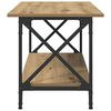vidaXL Mesa de Café Roble artisan 80 x 45 x 45.5 cm