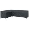 vidaXL Funda para muebles Negro 286 x 222 x 80 cm