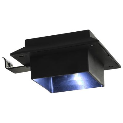 vidaXL Lámparas solares LED de exterior 12 uds. cuadradas 12 cm negro