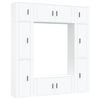 vidaXL Set de muebles para TV 8 piezas madera contrachapada blanco
