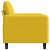 vidaXL Sill&oacute;n de terciopelo amarillo 60 cm