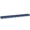 vidaXL Jardinera con clavijas PP azul gris 362,5x42,5x28,5 cm