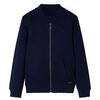 Sudadera infantil con cremallera azul marino 104
