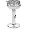 vidaXL Barbacoa de carb&oacute;n con pedestal de acero inoxidable