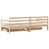 vidaXL Sof&aacute; cama con cajones madera maciza de pino 90x190 cm